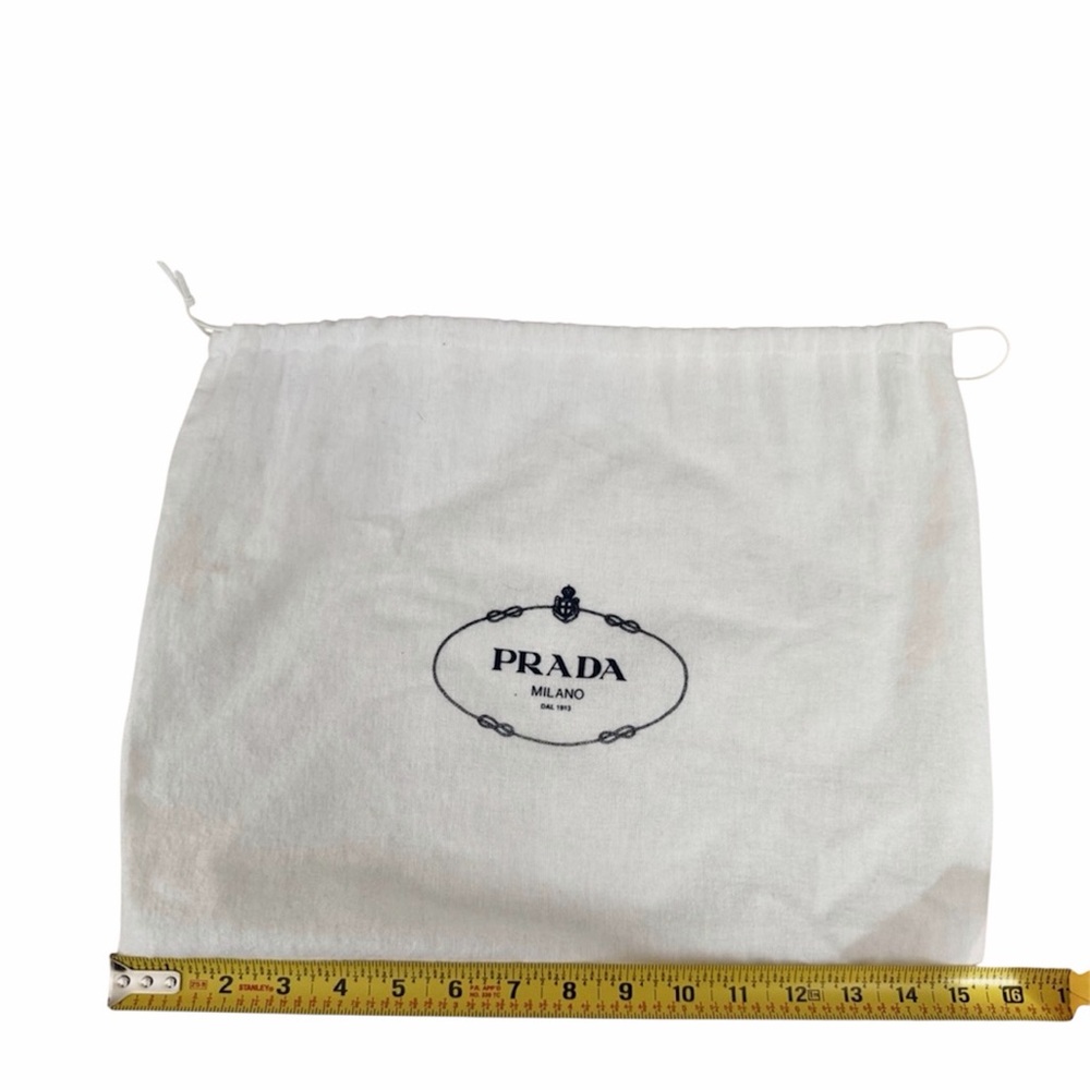Prada White cotton medium Dust Bag 25.5” x 12.5”